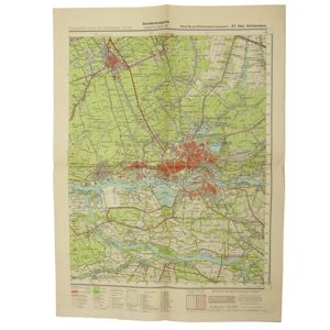 SS-Polizei marked map of 'Ost. Rotterdam'
