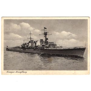 'Kreuzer Königsberg' Battleship Postcard