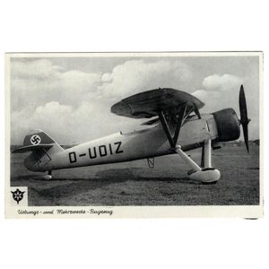 'Henschel Hs 122' Airplane Postcard
