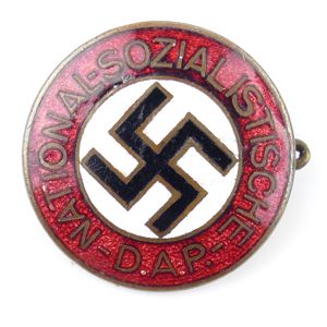 NSDAP Membership Badge 'Ges.Gesch.'