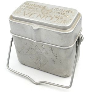 French Prisoner of War Engraved Mess Kit