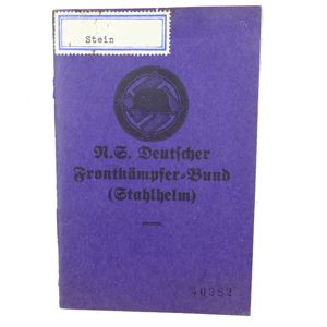 'Der Stahlhelmbund' Members Book