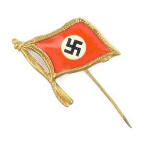 German Patriotic Swastika Flag Pin