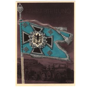 'Fahrabteilung Flagge' Postcard by Gottfried Klein