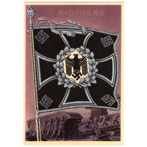 'Pioniere Flagge' Postcard by Gottfried Klein