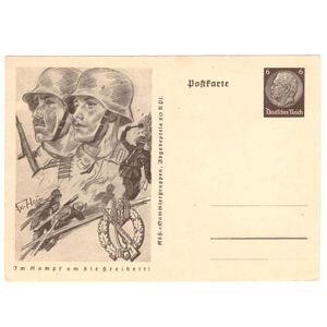 Artwork Wehrmacht Postcard 'Im Kampf um die Freiheit'