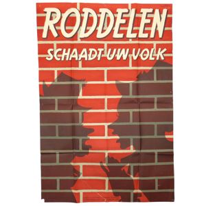 Dutch Propaganda Poster 'Roddelen schaadt uw volk'