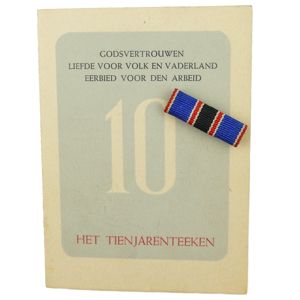 NSB Ten Years Service Batton & Document