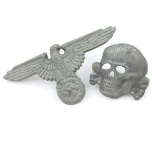 Waffen-SS Visor Cap Eagle & Skull