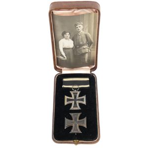 Cased WW1 Iron Cross 1st & 2nd Class