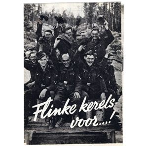 'Flinke kerels voor...!' Dutch Waffen-SS Recruitment Leaflet