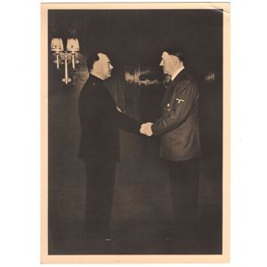 Mussert & Hitler Press Photo