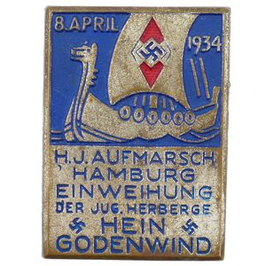 'H.J. Aufmarsch Hamburg' 1934 Tinnie