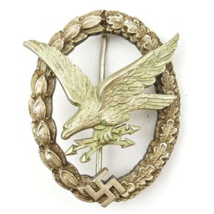 LW 'Fliegerschützenabzeichen mit Blitzbündel'