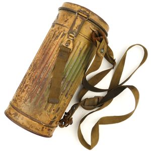 Wehrmacht Camouflaged Gasmask Canister