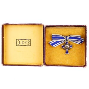 Cased Miniature Mothers Cross in Bronze