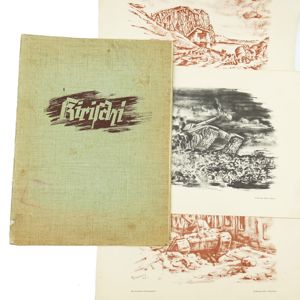 Rare set of 'Kirischi Bridgehead' Drawings