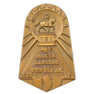 NSB '4e Algem. Landdag Den Haag' Tinnie 1935