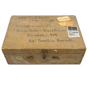 Personal Suitcase of Oblt. 'Emil Becker' - KIA