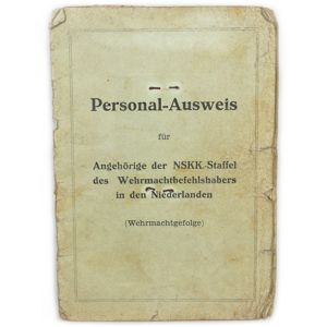 Dutch NSKK 'Personal-Ausweis'