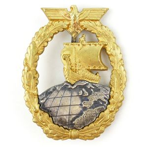 Kriegsmarine Auxiliary Cruiser War Badge