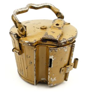 Tan coloured MG 34/42 50 Round Drum Magazine