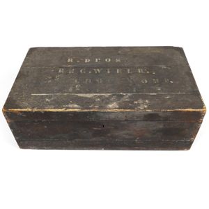 Dutch Military Cyclist's Wooden Clothing Box