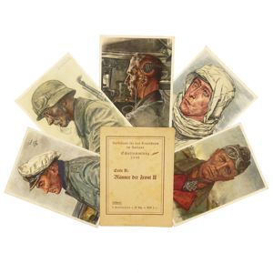 5 Willrich 'Schulsammlung' Postcards in Paper Cover