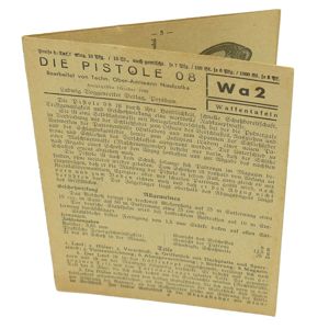 Pistole 08 'Luger' Weapen Manual