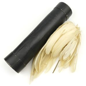 Dutch White Kepi Plume in Carton Tube