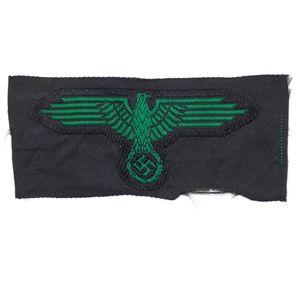 Green Waffen-SS BeVo Camouflage Cap Eagle