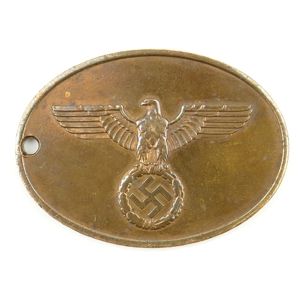 'Staatliche Kriminalpolizei' Warrant Disc '6084'