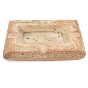 Dutch POW Clay Ashtray 'Neubrandenburg'