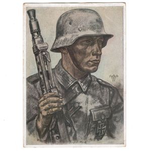 Willrich Postcard - 'Ein Kradschütze'