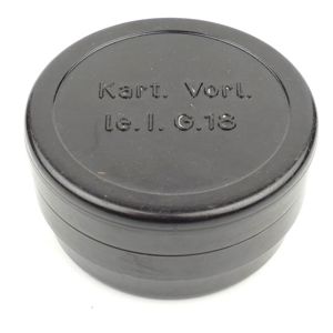 German Bakelite Container 'Kart.Vorl.le.I.G.18'