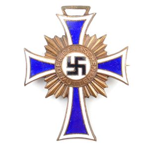 Mothers Cross in Bronze Pin Back