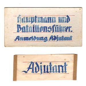 Set of 2 Carton Door Signs from Oosterbeek