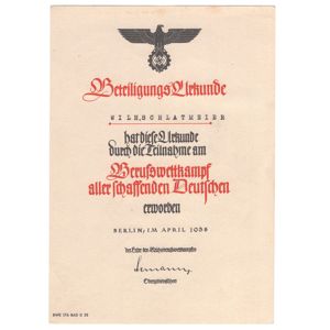 HJ 'Beteiligungs Urkunde'