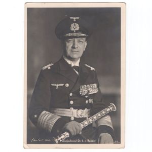 'Großadmiral Raeder' Portrait Postcard