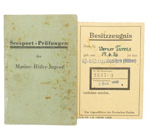 Marine-Hitler-Jugend 'Seesport-Ausweis'