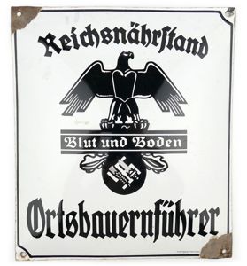 Reichsnährstand 'Ortsbauernführer' Enamel Sign