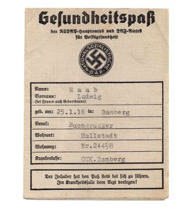 NSDAP 'Gesundheitspaß'