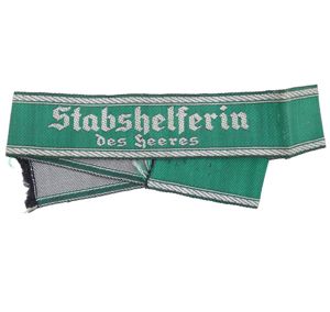 'Stabshelferin des Heeres' Cufftitle