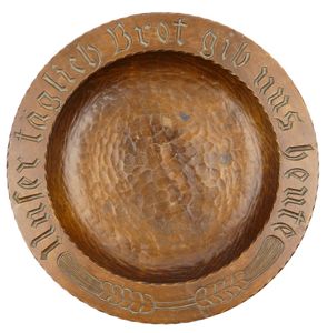 German Cultural Wooden Plate