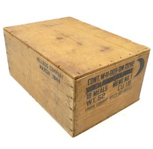 US Wooden Box for Rations 1944