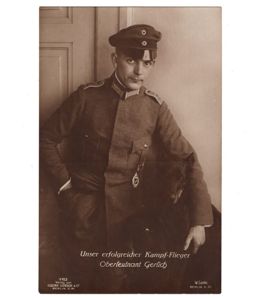 Kampf-Flieger Oberleutnant Gerlich Postcard