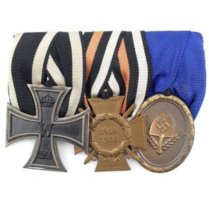 RAD 3-piece medal-bar or 'Spange'