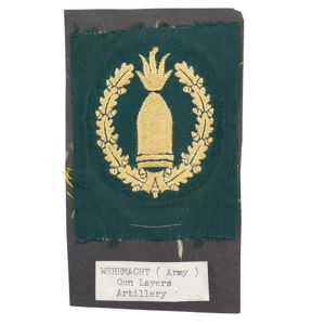 WH (Heer) Artillery Gun-Layer Armbadge