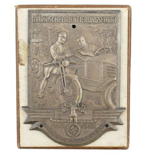 NSKK 'Märkische Orientierungsfahrt' 1935 Plaque