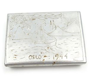 Front-made Norway Souvernir Cigarettes Box